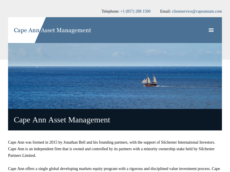 Home - Cape Ann Asset Management