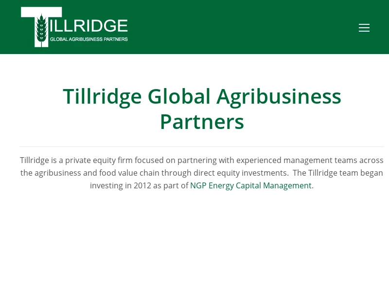 Tillridge Global Agribusiness Partners   – Global Agribusiness Partners