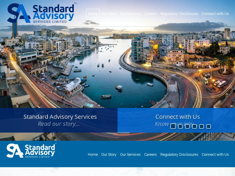 Standard Advisory Homepage