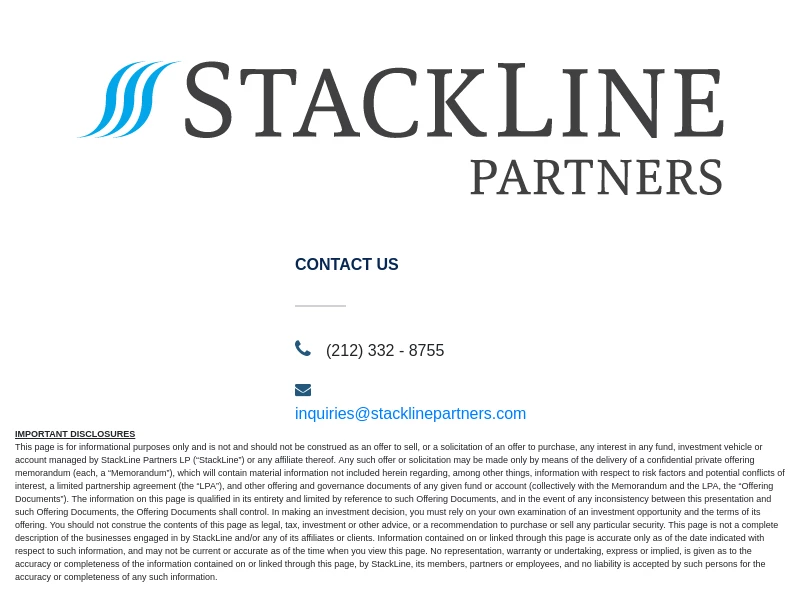 Stackline Partners