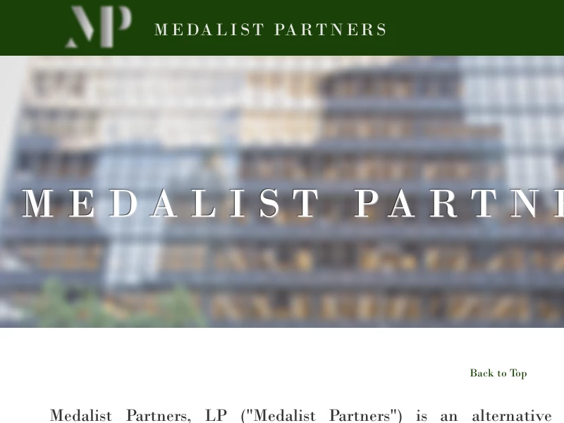 Medalist Partners, LP | New York, NY | Investment Firm