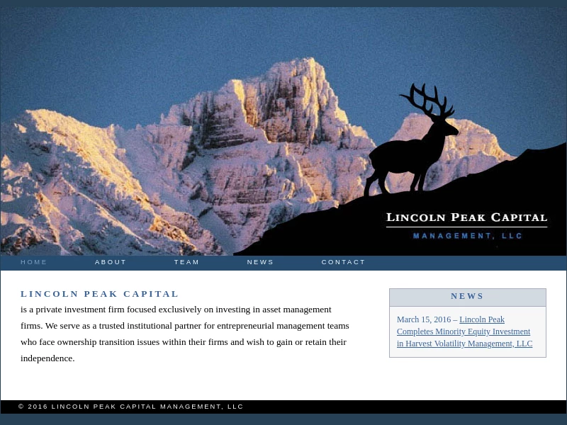 Home - Lincoln Peak Capital