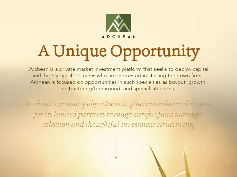 Archean Capital Partners | Private Market Investment Platform