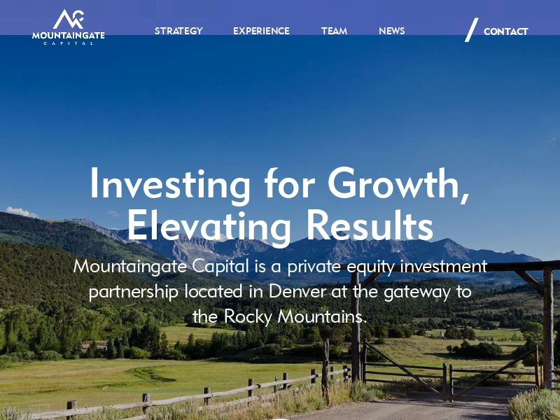Private Equity Firm in Denver | Mountaingate Capital | Home