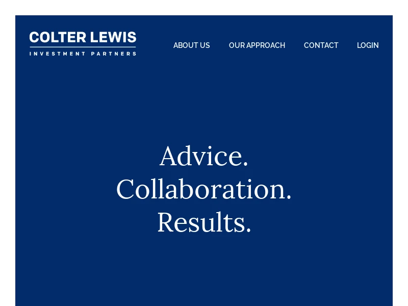 Welcome To Colter Lewis Investment Partners