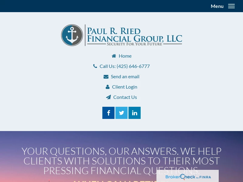 Home | Paul R. Ried Financial Group, LLC