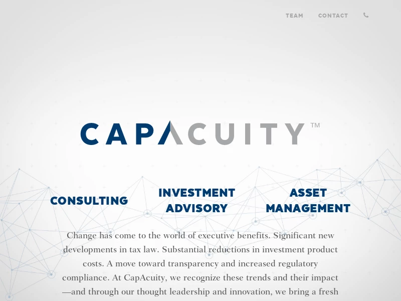 CapAcuity | Executive Benefits Consulting and Asset Management