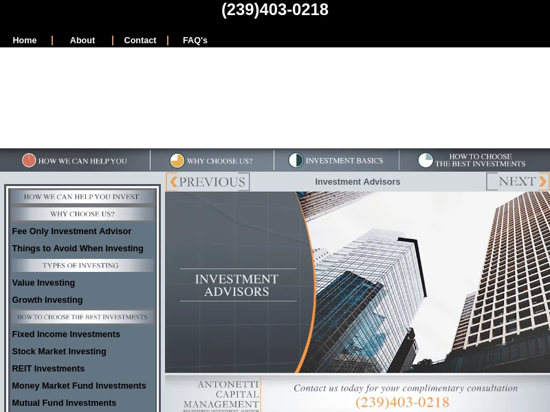 Antonetti Capital - Customized Investment Management