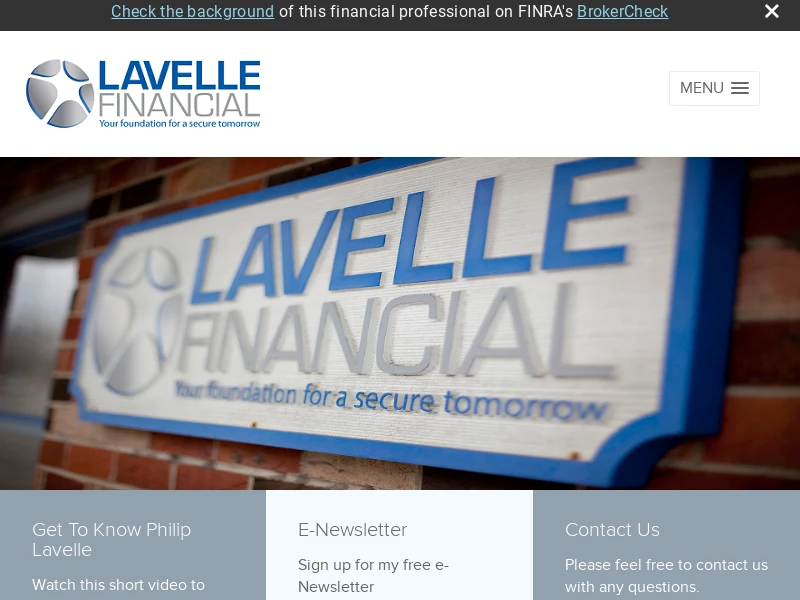Philip E. Lavelle Jr., Financial Advisor / Registered Associate of Thurston, Springer, Miller, Herd & Titak, Inc.