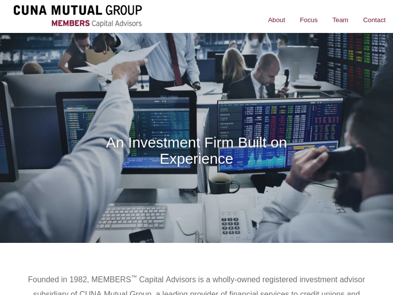 Cuna Mutual Group Members Capital Advisors