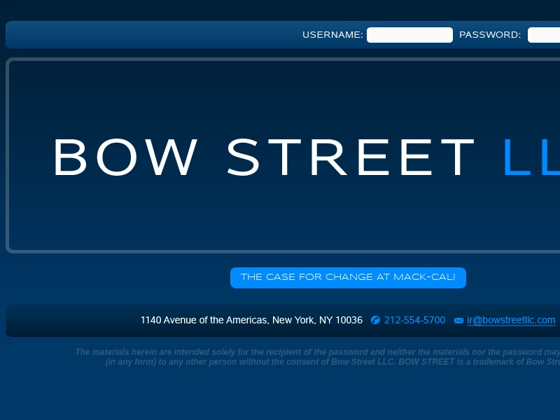 Bow Street LLC