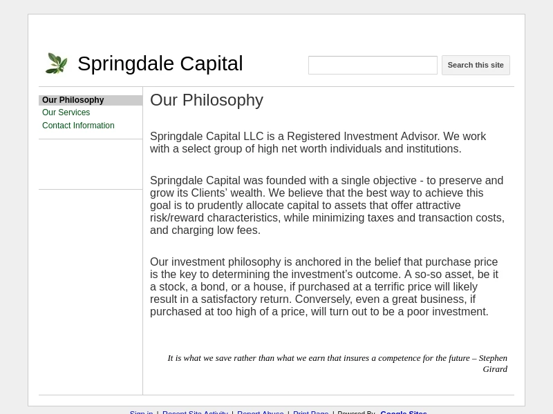 Springdale Capital