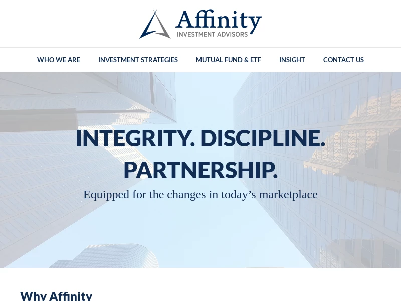 Experienced Systematic Investors | Affinity Investment Advisors | California