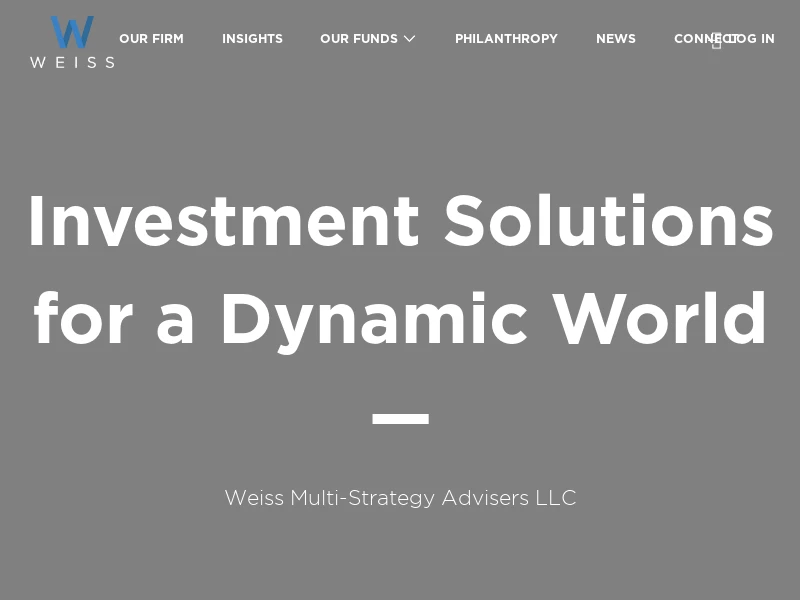 Home | Weiss Multi-Strategy Advisers | Institutional