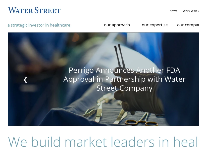 Water Street | A Strategic Investor in Healthcare