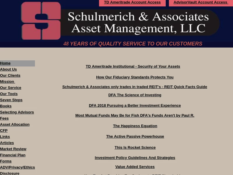 Schulmerich & Associates Asset Management, LLC | Portland, OR 97229