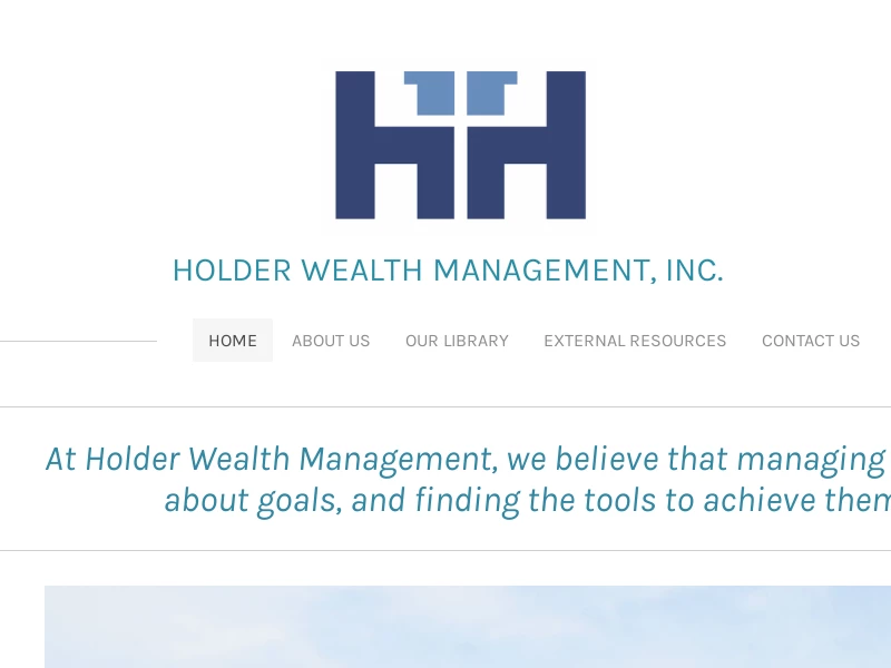 Holder Wealth Management - Holder Wealth Management | A Diversified Financial Advisory Company