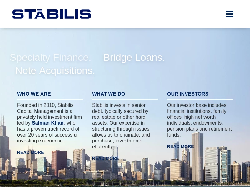 Stabilis Home Page
