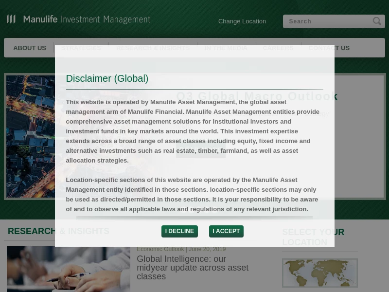 Institutional asset management | Manulife Investment Management