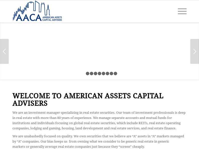 American Assets Capital Advisers