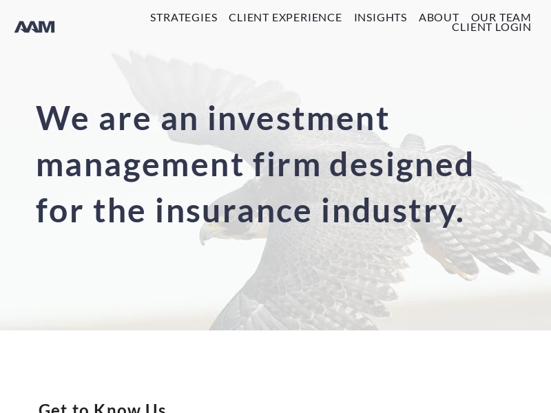 Investment management firm designed for the insurance industry