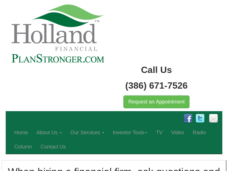 Holland Financial - Financial Adviser, Ormond Beach, Florida