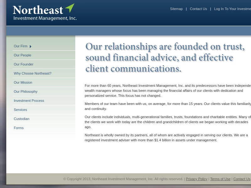 Home Page - Northeast Investment Management