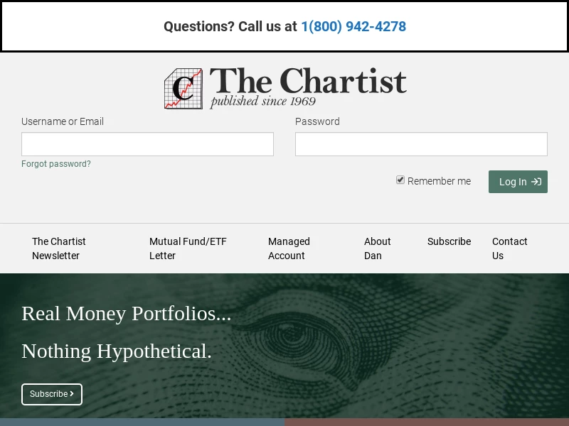 The Chartist | Investment Advice | Stock Portfolios & Stock Newsletters