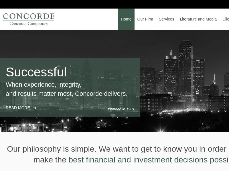 Home | Concorde Investment Management