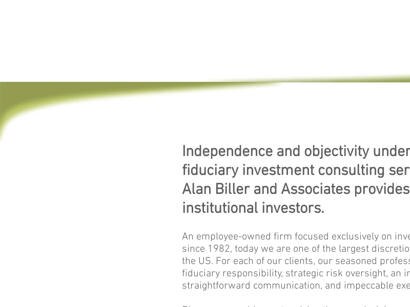 Alan Biller and Associates | Investment Consultant | United States