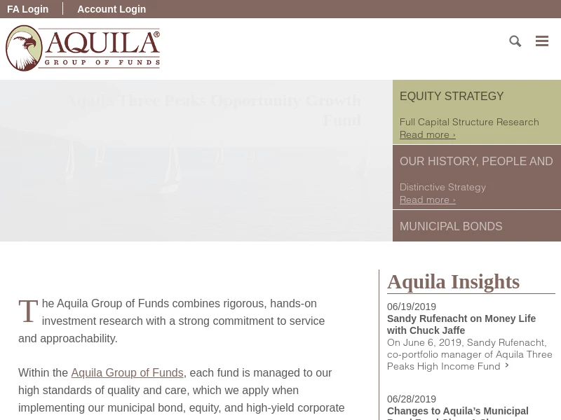 Home - Aquila Group of Funds