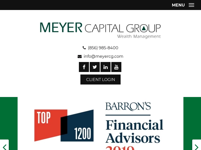 Meyer Capital Group is a fiduciary fee only investment management and financial planning firm.