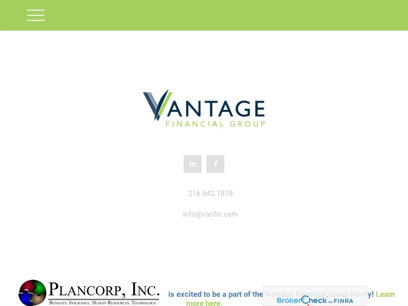 Vantage Financial Group Home Page