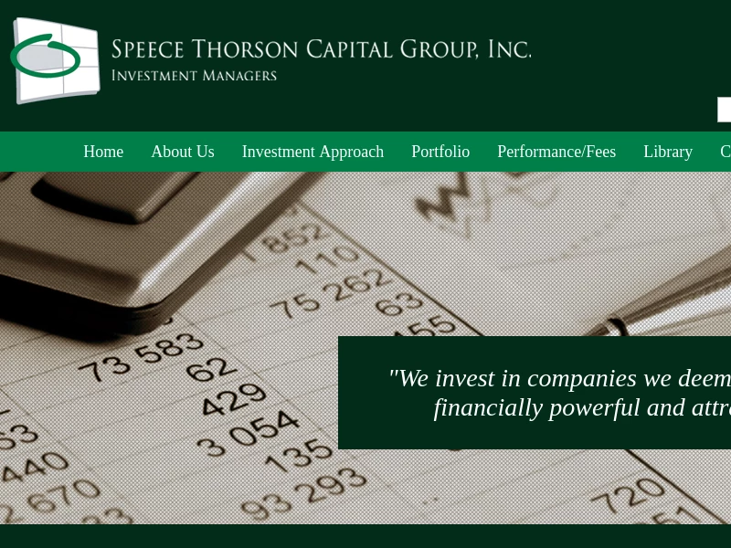 Investment Managers | Speece Thorson Capital Group, Inc
