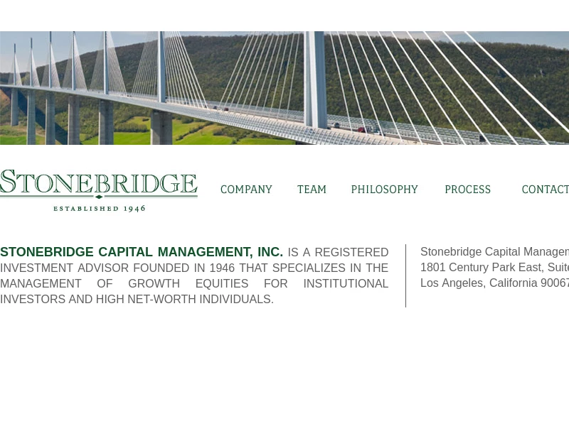 Registered Investment Advisor | Stonebridge Capital Management