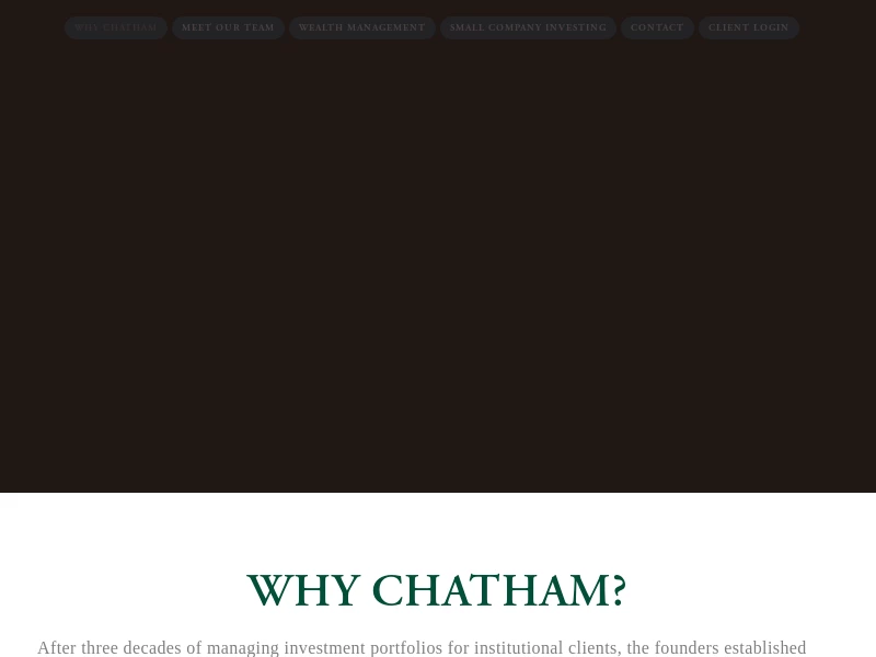 Chatham Capital Group I Customized Wealth Management