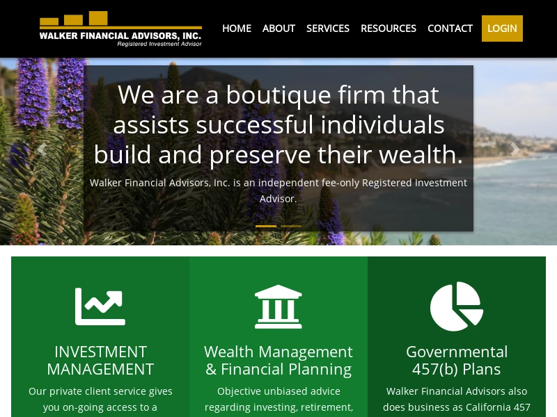 Walker Financial Advisors, Inc.