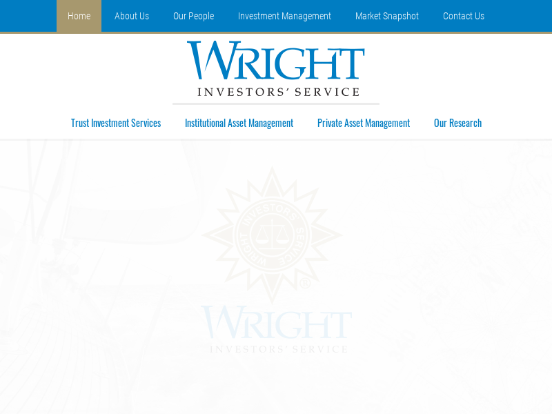 Wright Investors' Service - "Quality Counts"