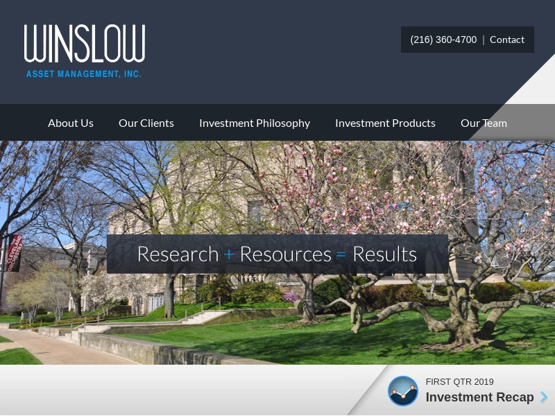 Winslow Asset Managment | Independent Investment Firm