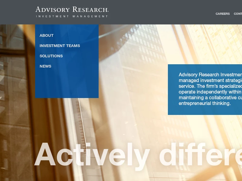 Advisory Research — Advisory Research
