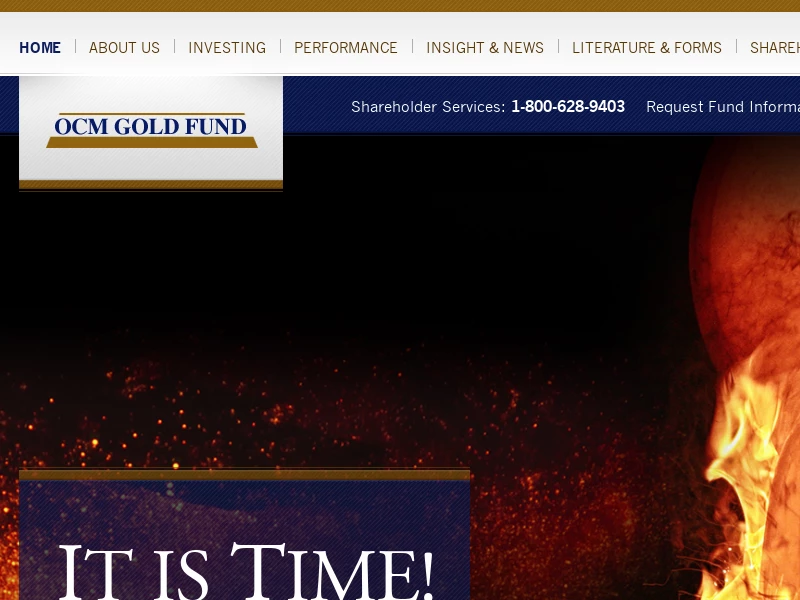 OCM Gold Fund – The Preeminent form of money