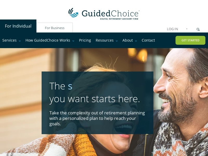 Retirement Planning and Retirement Advice - GuidedChoice