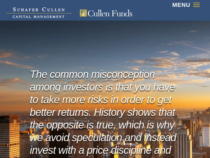 An Independent Research Boutique | Cullen Funds