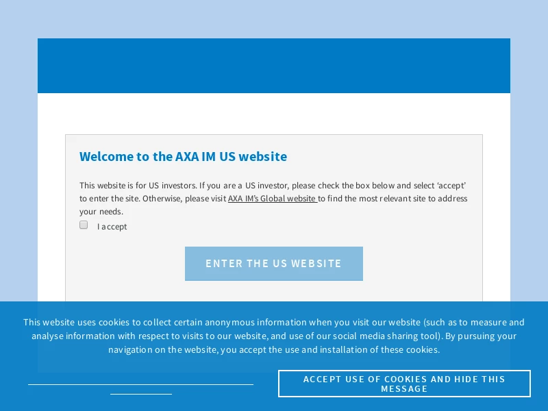 AXA IM USA: AXA Investment Managers | Home