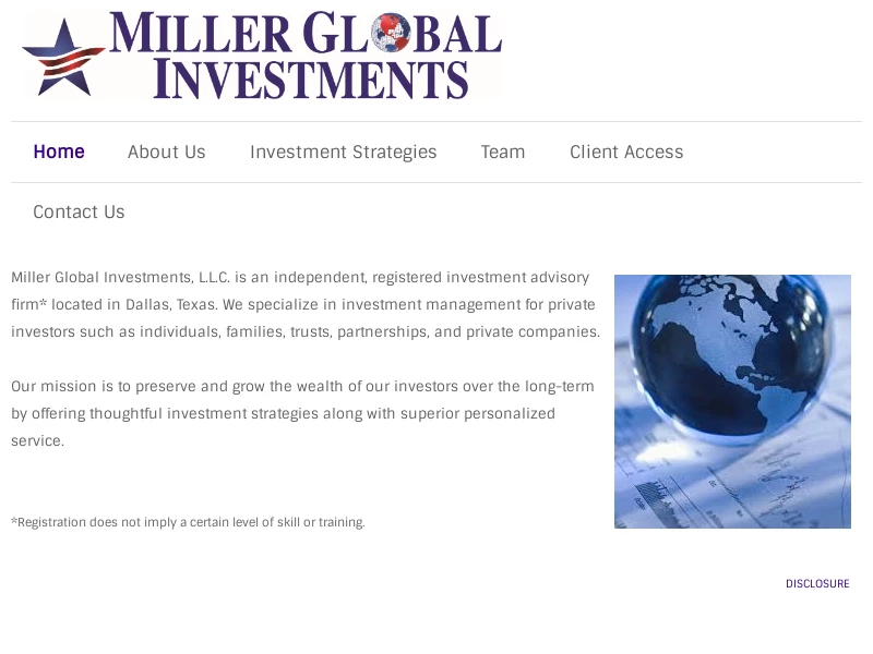 Miller Global Investments - Home