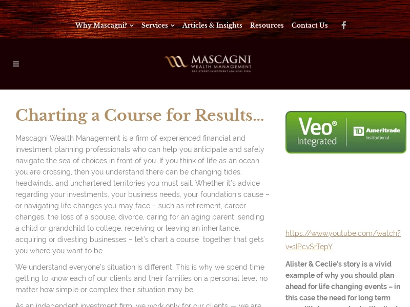 Mascagni Wealth Management - Looking After Your Future