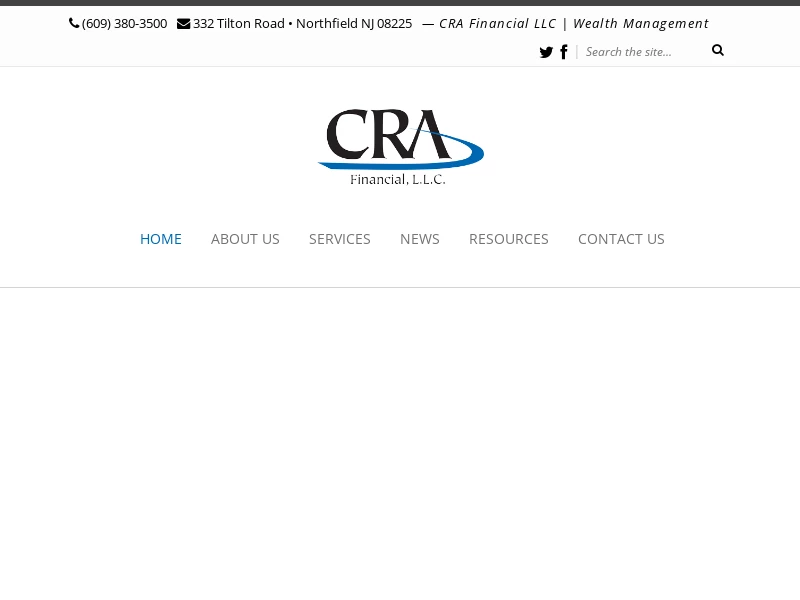 Northfield, NJ | Customized Portfolio Management & Financial Planning - CRA Financial, LLC — CRA Financial, LLC