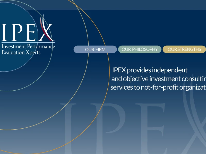 IPEX - independent and objective investment consulting services to not-for-profit organizations.