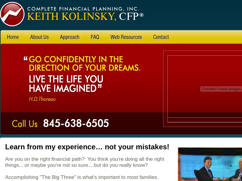 Keith Kolinsky, CFP® - Retirement Planning and Portfolio Management.