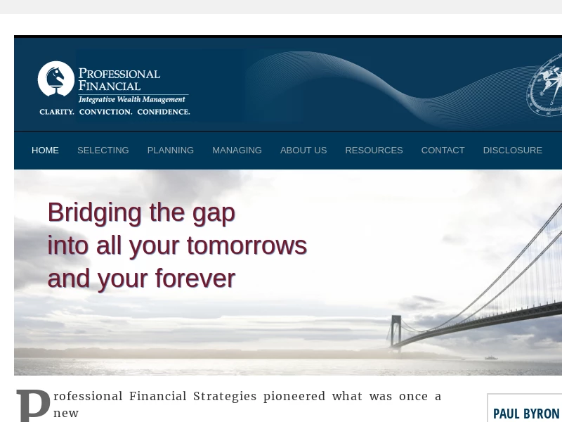 Professional Financial | Steward of your family's legacy & resources